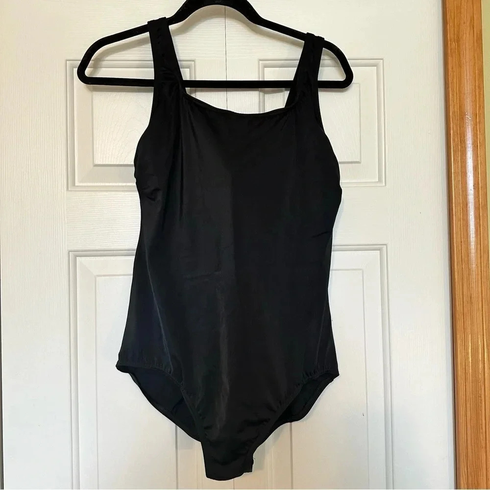Lands’ End One Piece Black Swimsuit
